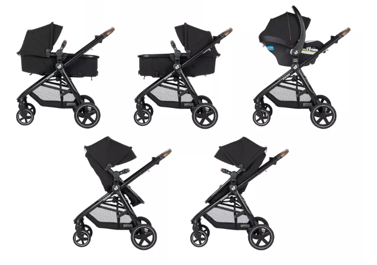 Maxi-Cosi Zelia 2 Luxe 5-in-1 Modular Travel System - New Hope Black