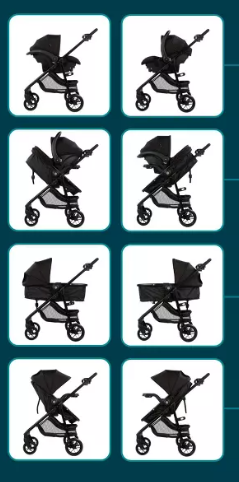 Safety 1st Grow and Go Flex Deluxe Travel System - Dune's Edge