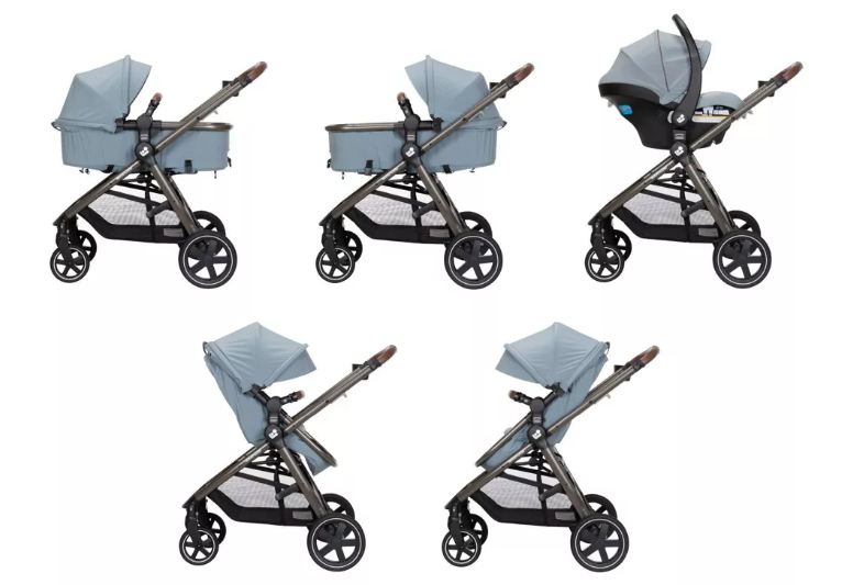 Maxi-Cosi Zelia Luxe Travel System - New Hope Gray