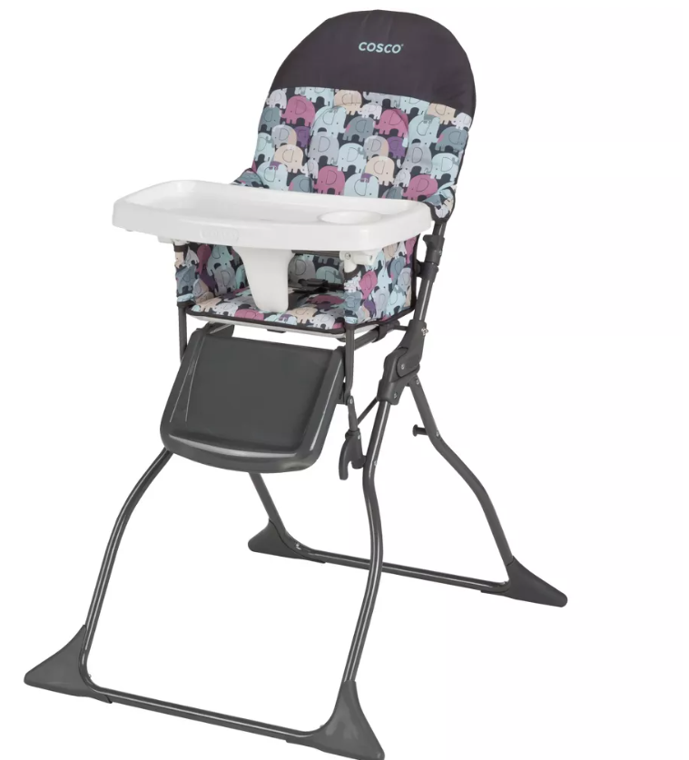 Cosco Simple Fold High Chair - Elephant Puzzle