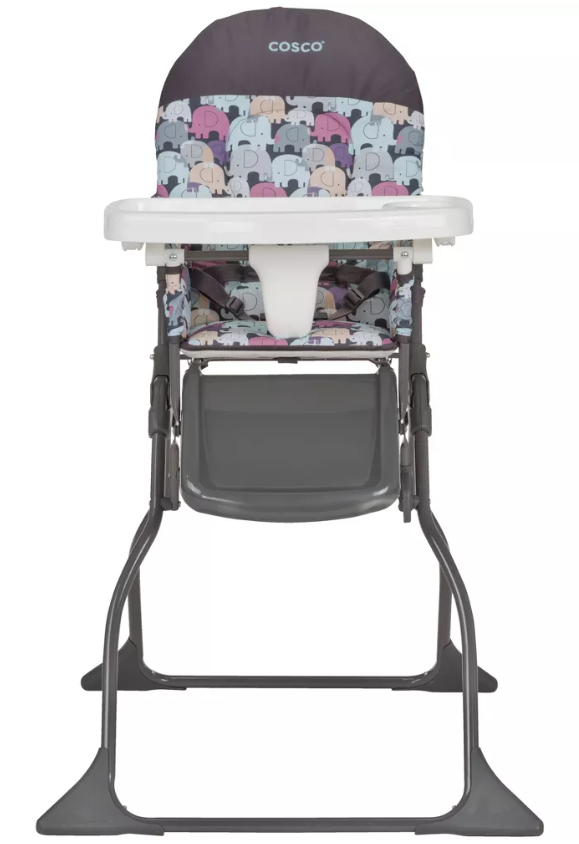 Cosco Simple Fold High Chair - Elephant Puzzle